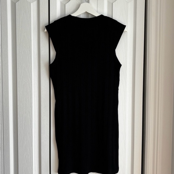 Zara Black Ribbed Mini Dress - Picture 5 of 5